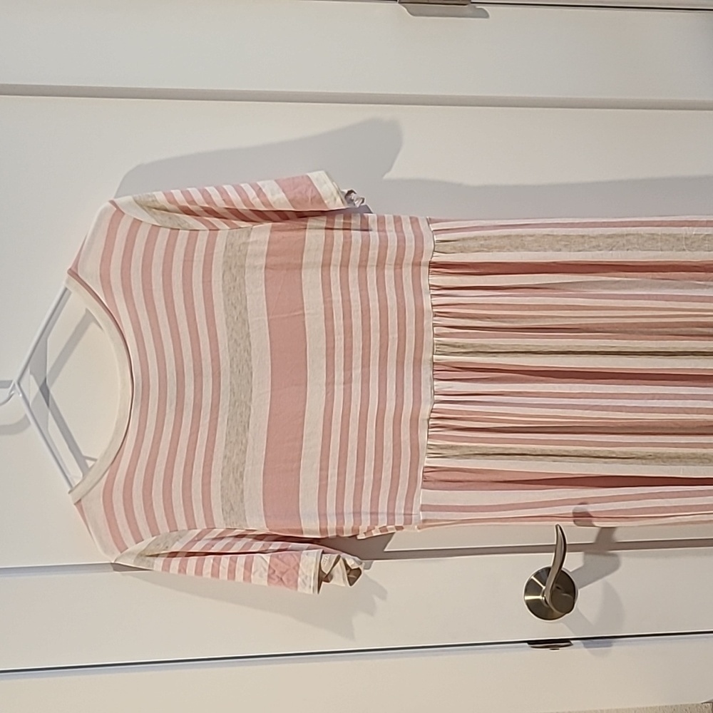 JODIFL Pink Stripe Maxi Dress | NWT | Size Large - Picture 7 of 8